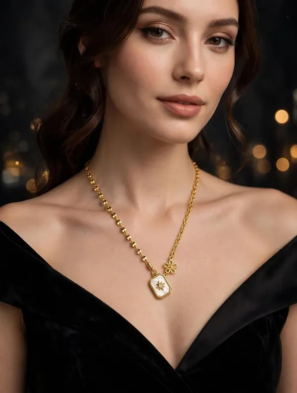 North_Star_Pendant_Necklace_With_Mother_Of_Pearl