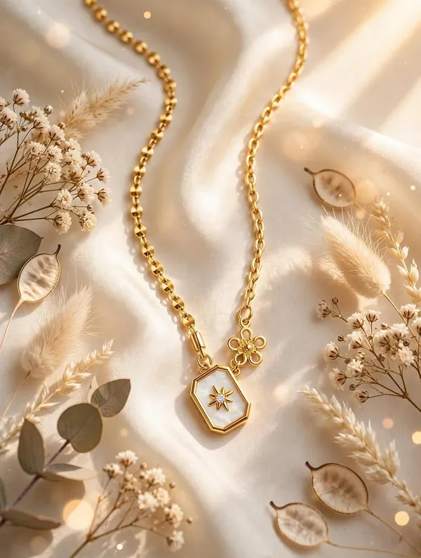 North_Star_Pendant_Necklace_With_Mother_Of_Pearl