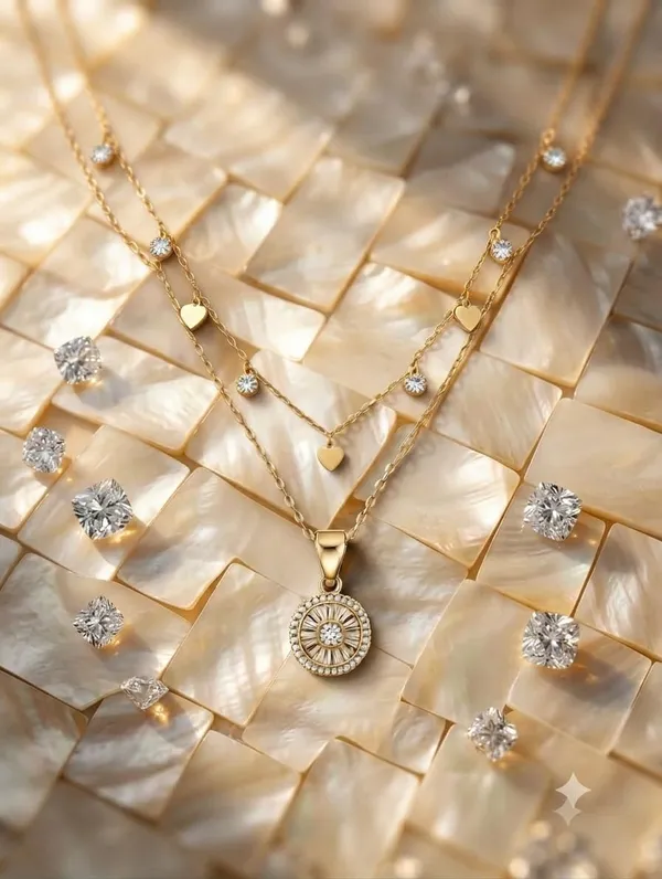 Layered_Necklace_With_Pendant_And_Charms