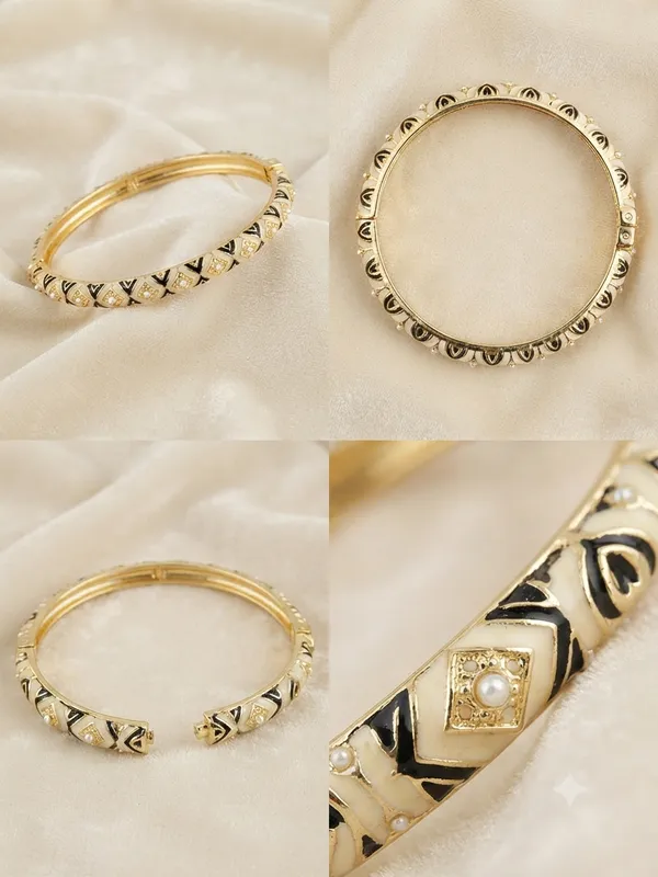 Gold-Tone_Geometric_Cuff_Bangle_for_Women