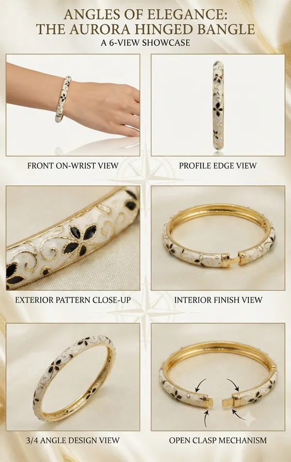 Gold-Tone_Enamel_Hinged_Bangle_for_Women