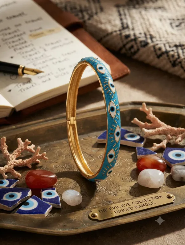 Blue_Enamel_Eye_Motif_Bangle_for_Women