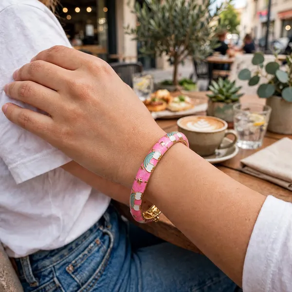 Pink_Enamel_Hinged_Bangle_for_Women