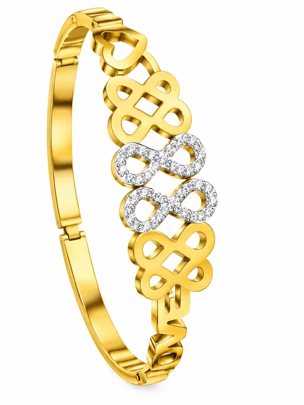 ISKA_Gold-Tone_Crystal_Link_Bracelet_for_Women