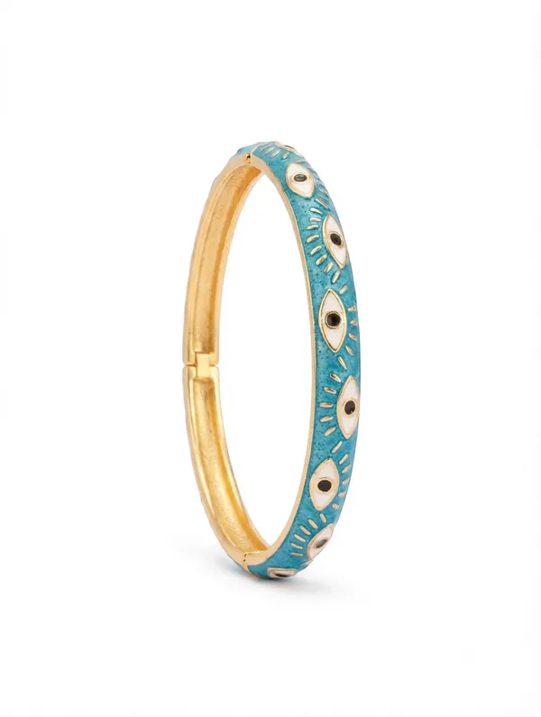 Blue_Enamel_Eye_Motif_Bangle_for_Women