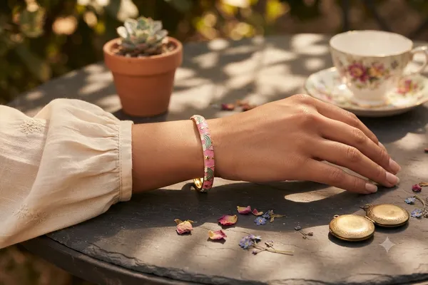 Pink_Enamel_Hinged_Bangle_for_Women