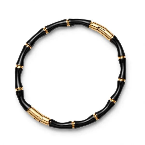 Black_Bamboo_Style_Adjustable_Bangle_for_Women