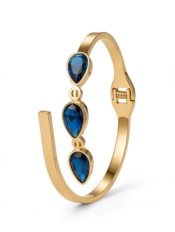 Gold_Plated_Blue_Stone_Adjustable_Bangle_for_Women
