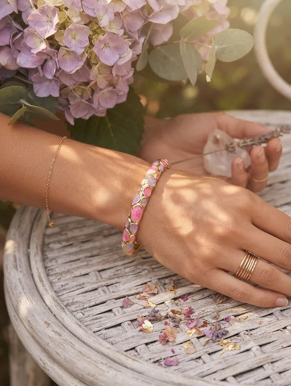 Pink_Stone_Gold_Tone_Bracelet_for_Women