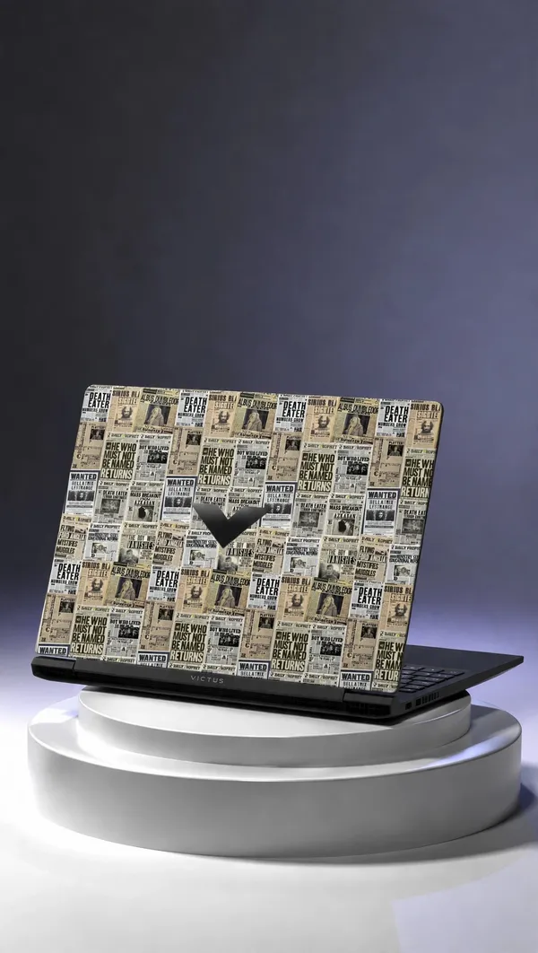 Laptop_Newspaper_Pattern_Skin_Top_Keyboard