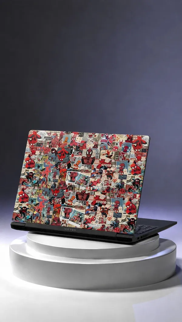 Laptop_Spiderman_Skin_Top_Keyboard_Bottom