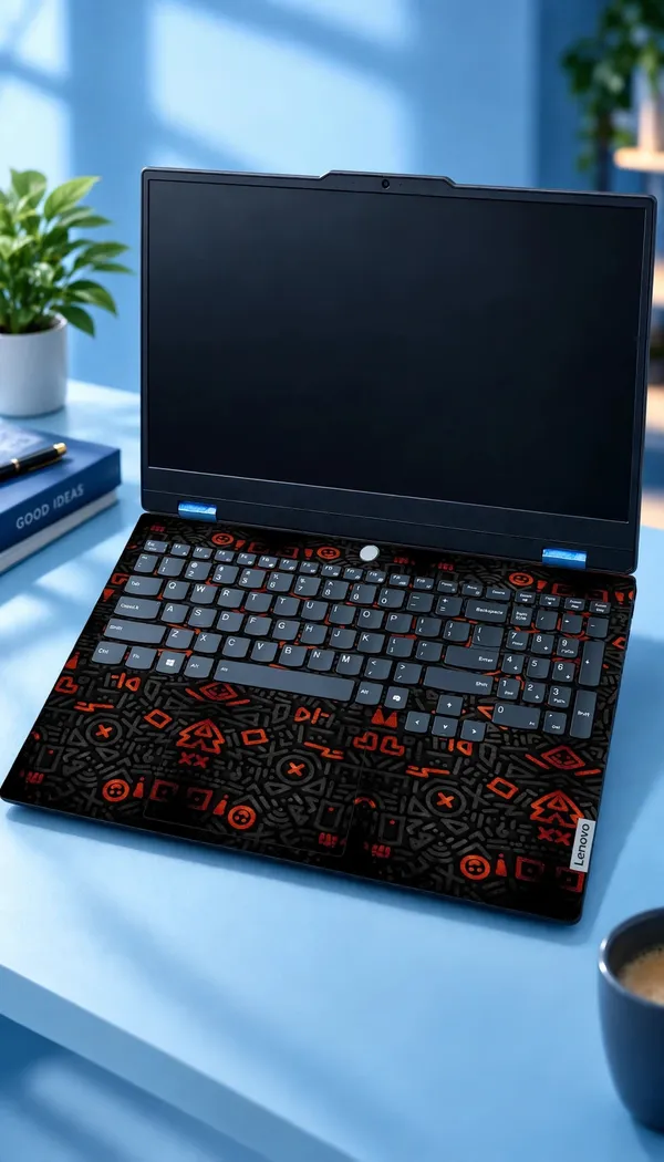 Laptop_Black_Red_Skin_Top_Keyboard