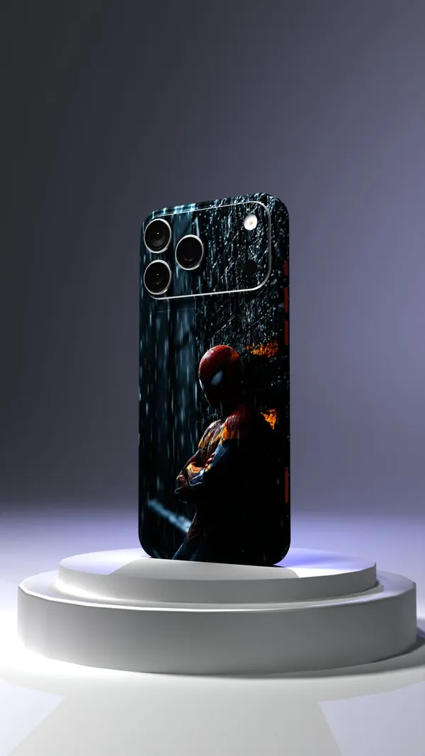 Spider_Man_Rainy_Vigil_Mobile_Skin_Only_Back_Embossed