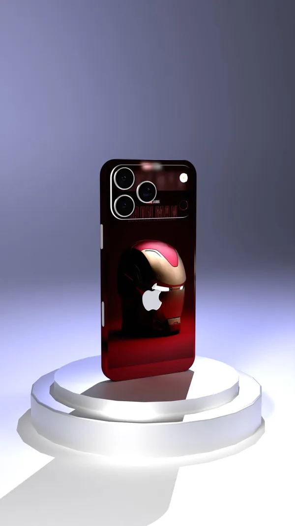 Iron_Man_Themed_Mobile_Skin_5_Pc_Cutout_Embossed
