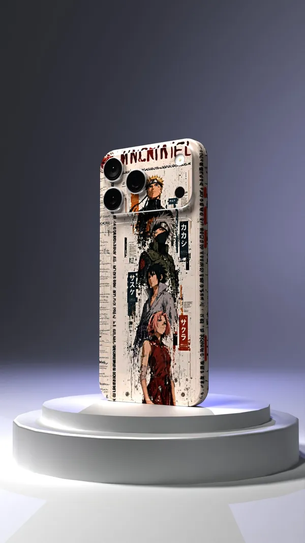 Naruto_Team_7_Vintage_Collage_Mobile_Skin_Full_Body_Glossy