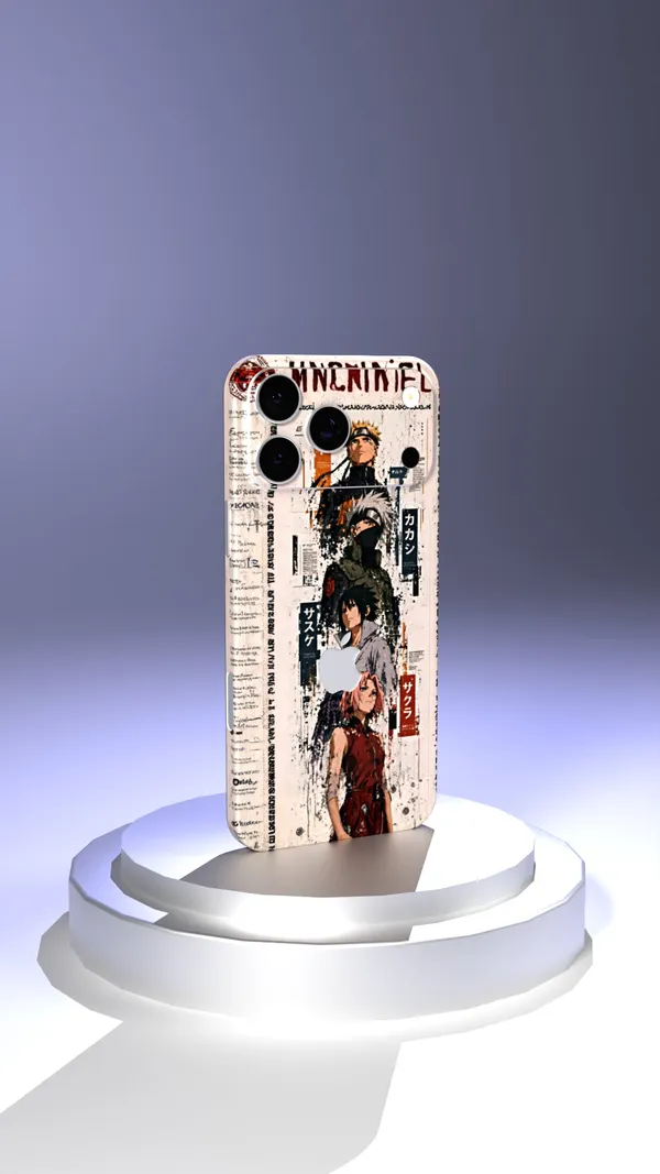Naruto_Team_7_Vintage_Collage_Mobile_Skin_Only_Back_Sparkle