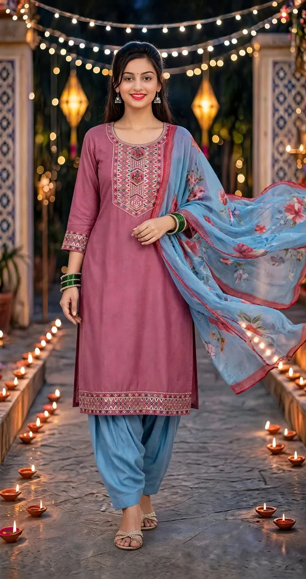 Pink_Embroidered_Straight_Kurta_Set_For_Women