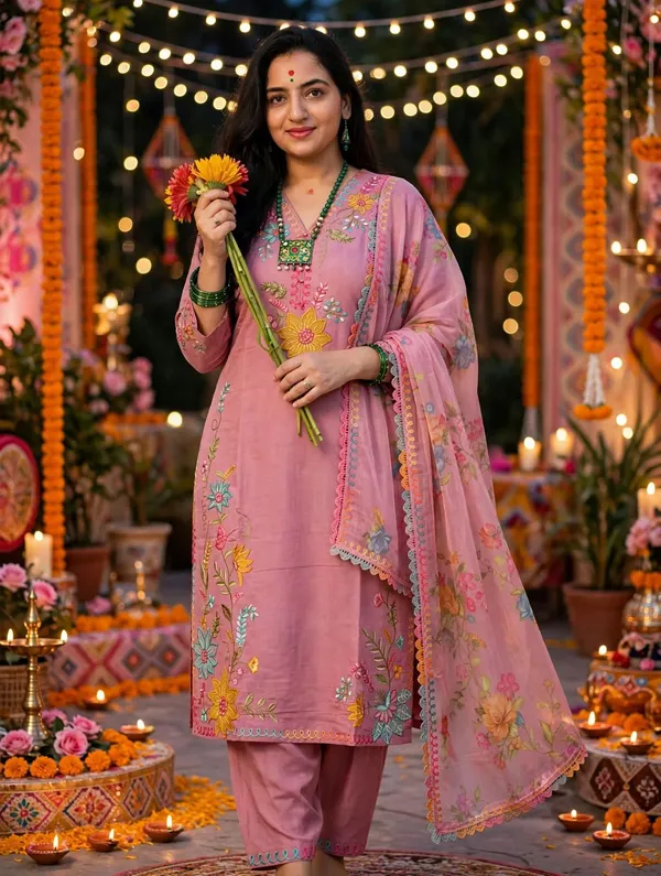 Pink_Embroidered_Straight_Kurta_Set_For_Women
