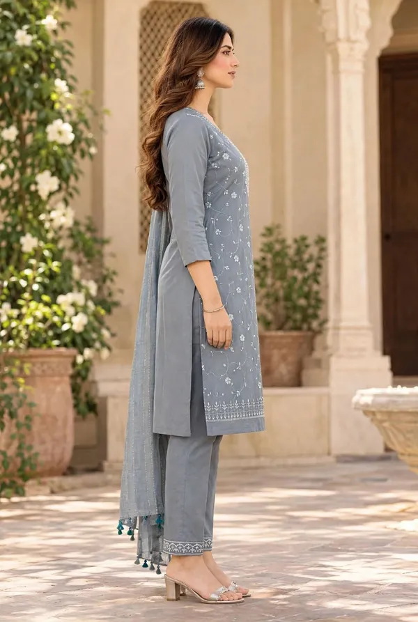 Grey_Embroidered_Straight_Kurta_Set_For_Women
