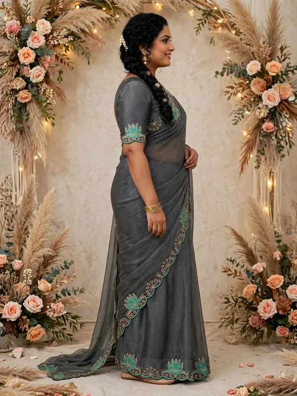 Grey_Embroidered_Saree_For_Women
