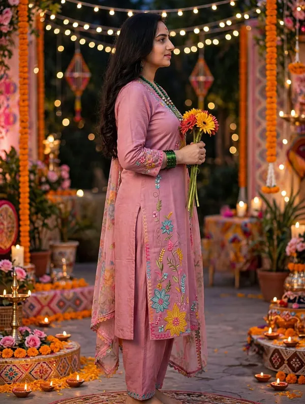 Pink_Embroidered_Straight_Kurta_Set_For_Women