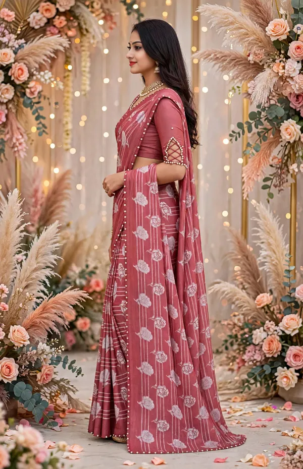 Mauve_Floral_Print_Saree_For_Women