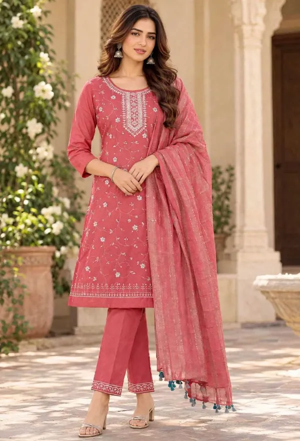 Pink_Embroidered_Straight_Kurta_Set_For_Women
