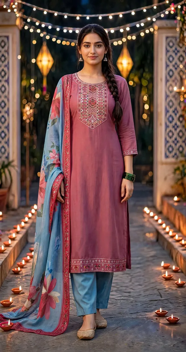 Pink_Embroidered_Straight_Kurta_Set_For_Women