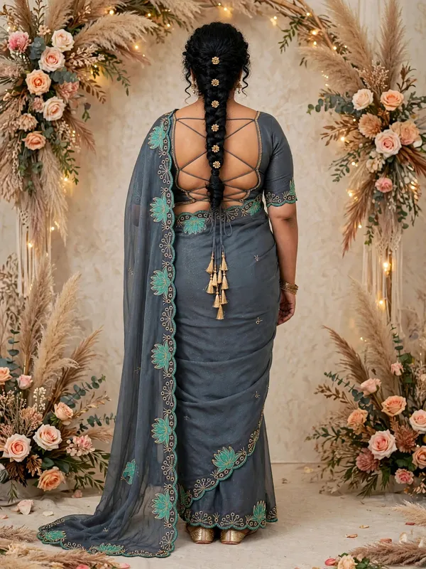 Grey_Embroidered_Saree_For_Women