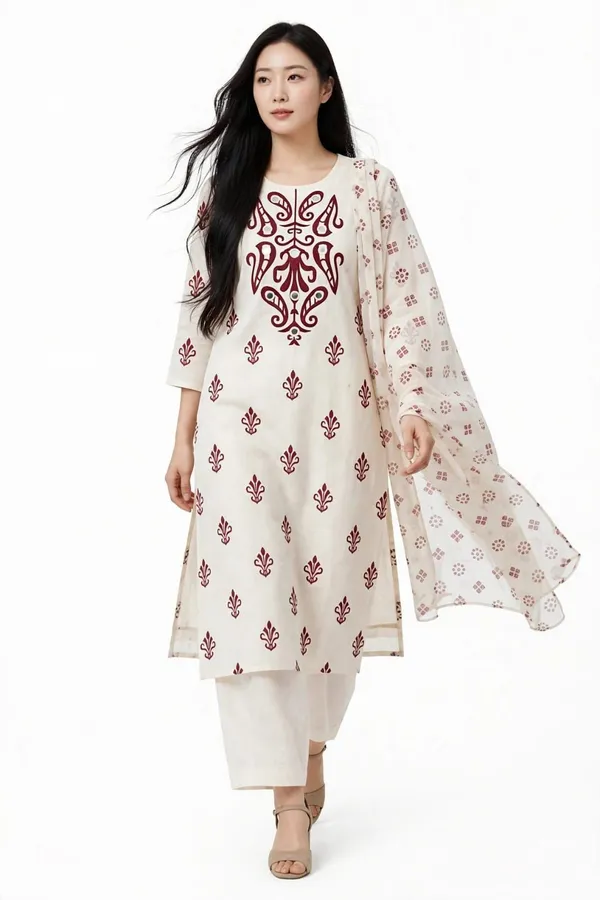 Off_White_Printed_Three_Piece_Kurta_Set_For_Women