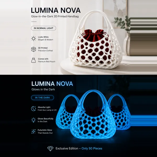 Lumina_Nova_Glow_In_The_Dark_3D_Printed_Handbag_Exclusive_50_Piece_Edition