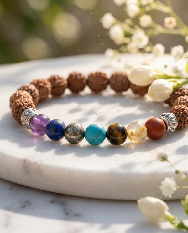 Multicolor_Rudraksha_7_Chakra_Bracelet