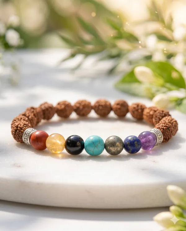 Multicolor_Rudraksha_7_Chakra_Bracelet
