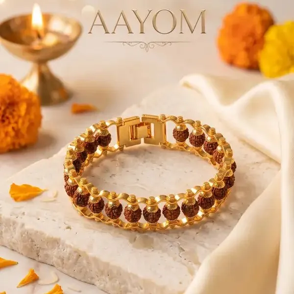 Silver_Natural_Rudraksha_Chain_Bracelet
