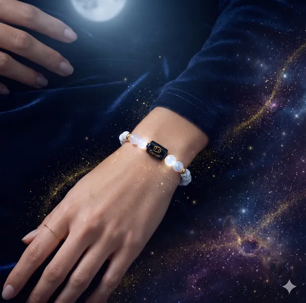 White_Cancer_Rashi_Zodiac_Bracelet