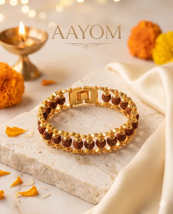 Silver_Natural_Rudraksha_Chain_Bracelet