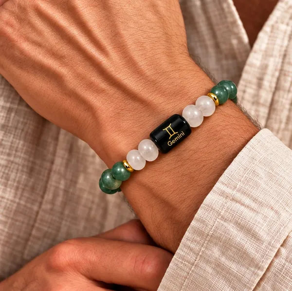 Green_Gemini_Rashi_Zodiac_Bracelet