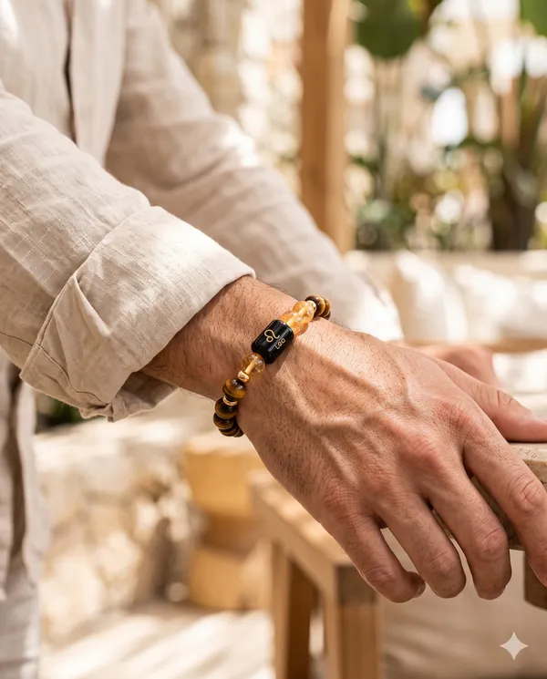 Brown_White_Leo_Rashi_Zodiac_Bracelet