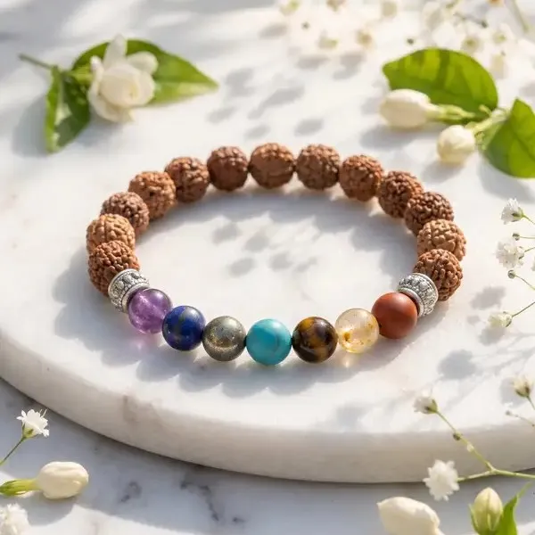 Multicolor_Rudraksha_7_Chakra_Bracelet