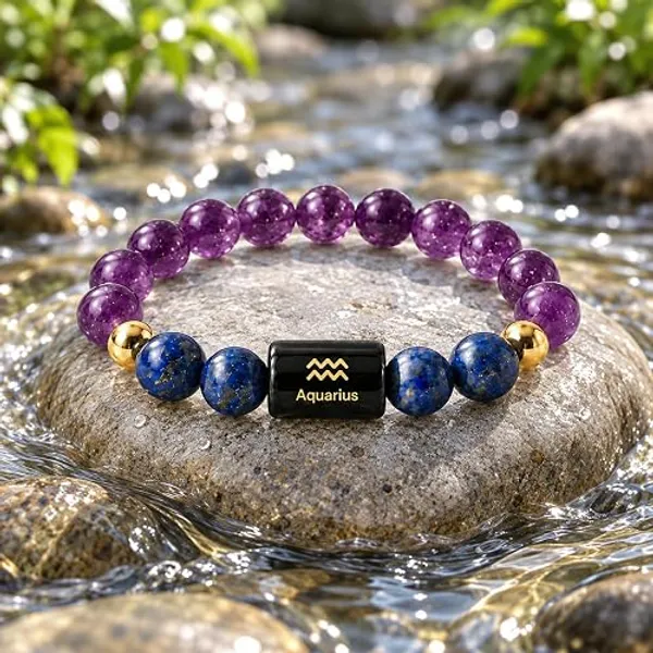 Purple_Blue_Aquarius_Rashi_Zodiac_Bracelet