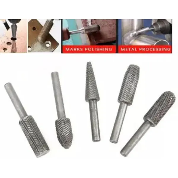 5pcs_Set_High_Speed_Steel_Burr_Drill_Bit_Set_Wood_Carving_Rasps_For_Dremel_Shank_Burs_Tools_Cutting_Tool_Black_5pcs_Silver