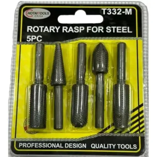 5pcs_Set_High_Speed_Steel_Burr_Drill_Bit_Set_Wood_Carving_Rasps_For_Dremel_Shank_Burs_Tools_Cutting_Tool_Black_5pcs_Silver