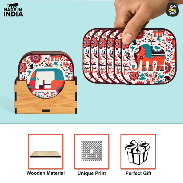Gkd_Wooden_Coaster_Set_Of_6_Vibrant_India_Theme_Square_Coasters_For_Tea_Cups_Coffee_Mugs_Glasses_Eco_Friendly_Table_Decor_Diwali_Home_Decor_Festive_Gift