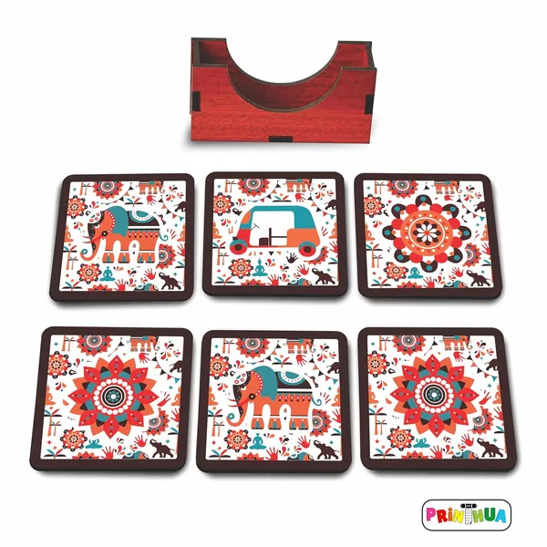 Printhua_Wooden_Tea_Coaster_Set_Of_6_With_Stand_Ethnic_Printed_Designer_Tea_Coffee_Coasters_For_Cups_Mugs_Glasses_Multicolor_Mdf_Ph_Tc_011