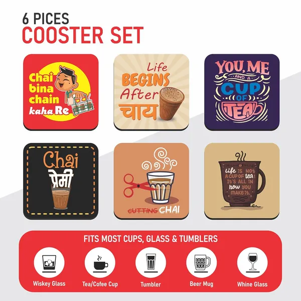 Printhua_Wooden_Tea_Coaster_Set_Of_6_With_Stand_Boho_Wildlife_Printed_Designer_Tea_Coffee_Coasters_For_Cups_Mugs_Glasses_Multicolor_Multicolour_13