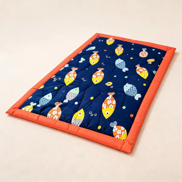 Blue_Cotton_Foldable_Bed_For_Kids