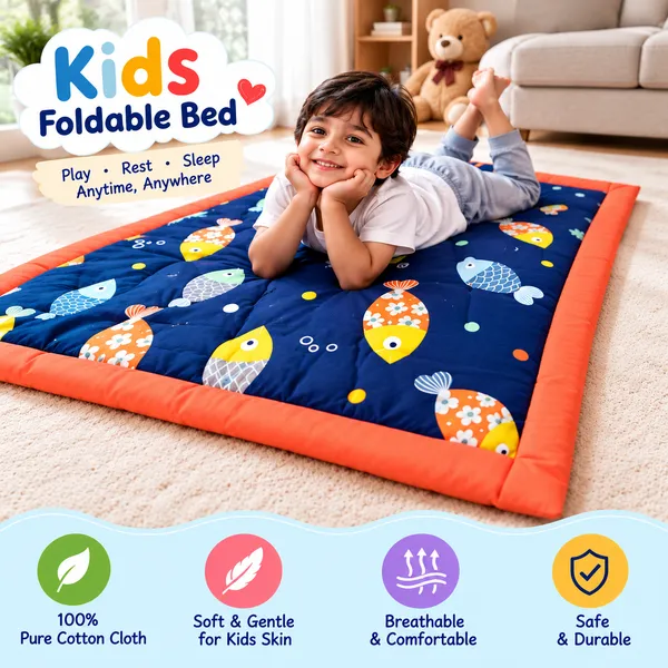 Cotton_Foldable_Bed_For_Kids