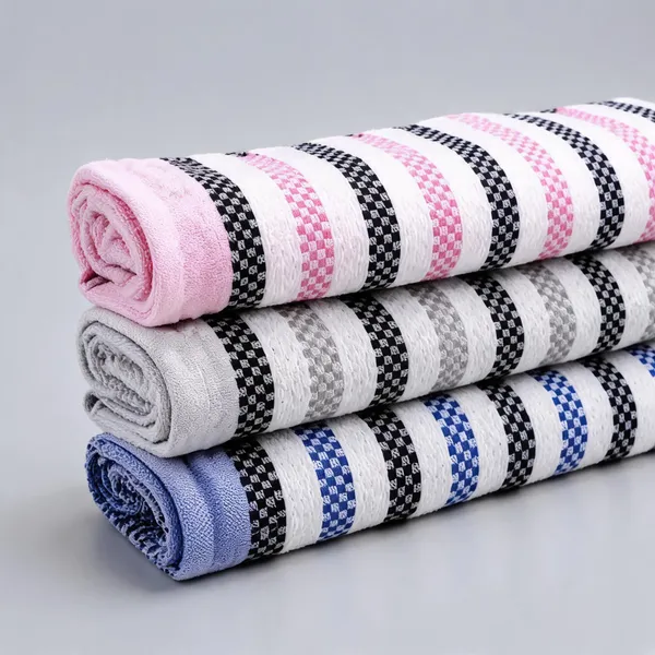 Multicolor_Cotton_Striped_Bath_Towel
