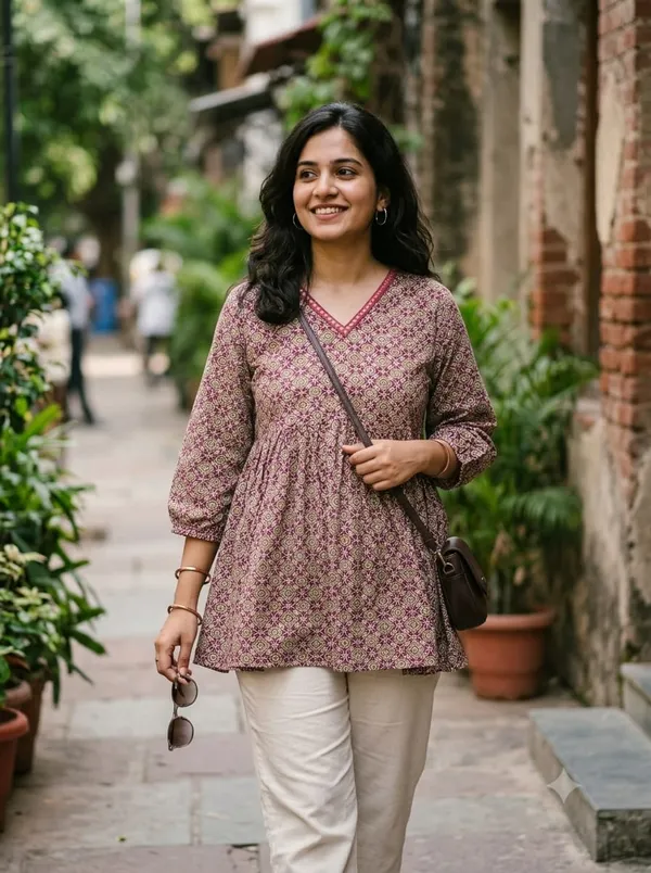 Mauve_Printed_A-Line_Kurta_for_Women