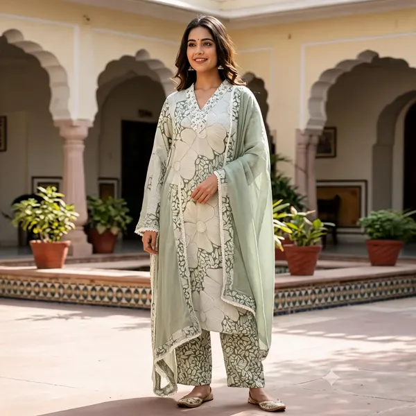 Sage_Green_Printed_Straight_Kurta_Set_For_Women